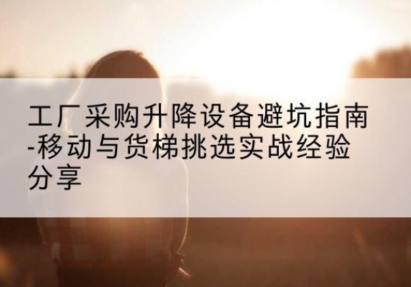凤城移动式升降机怎么选-工厂采购升降设备避坑指南-移动与货梯挑选实战经验分享