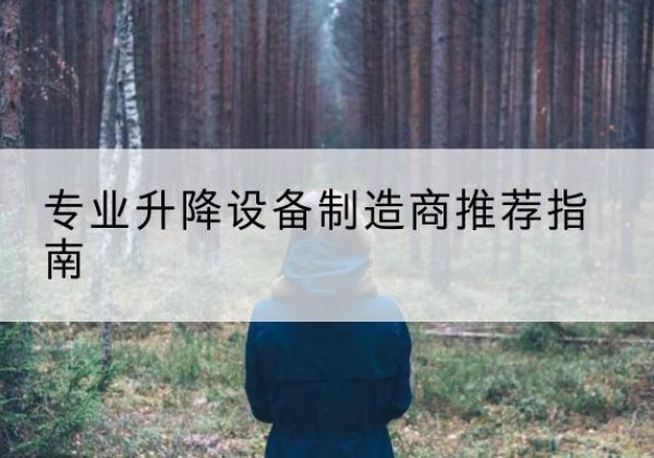 凤城电动剪叉升降平台厂家-专业升降设备制造商推荐指南